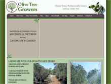 Tablet Screenshot of olivetreegrowers.com